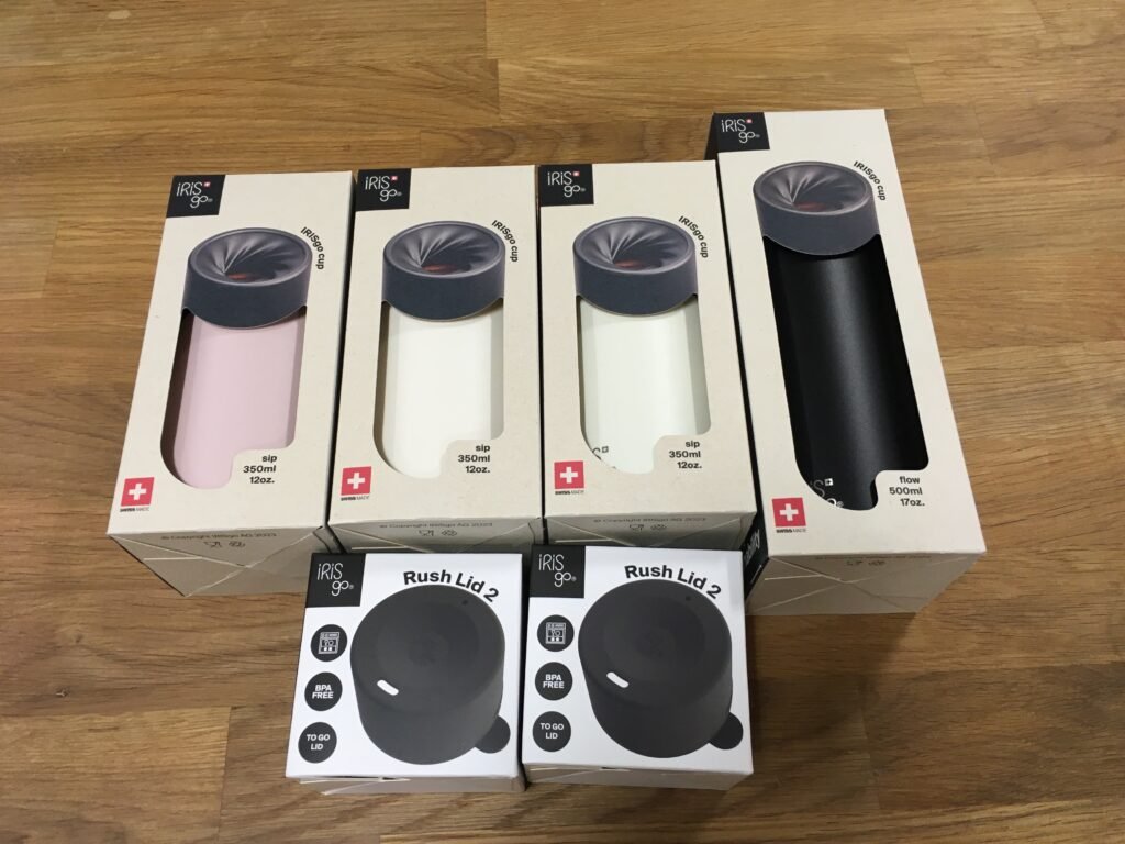 🇨🇭 IRISGO Coffee Travel Mugs – Forwarded from Switzerland to the USA
