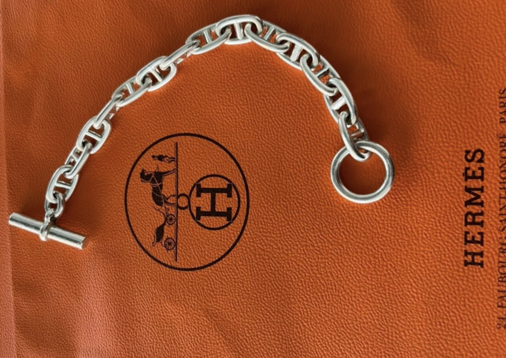 🇨🇭 Hermès Chaîne d’Ancre Vintage Bracelet – Won at Swiss Auction and Forwarded to Japan