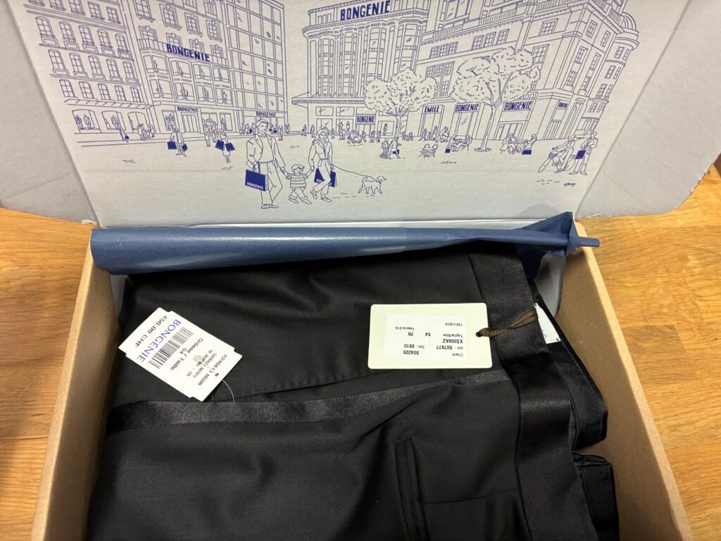 🇨🇭 Caruso Superfine Wool Tuxedo Trousers – Forwarded from Switzerland to the Netherlands