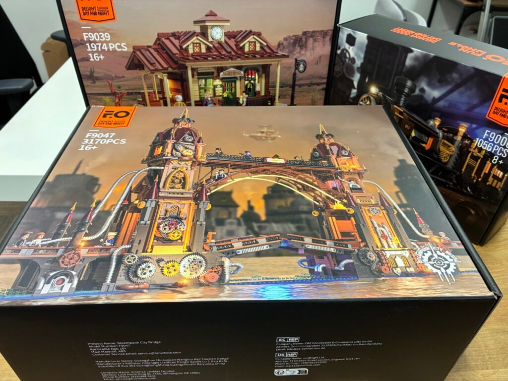 🇨🇭 Steampunk City Bridge Building Set from BricknBricks Switzerland to the USA 🇺🇸