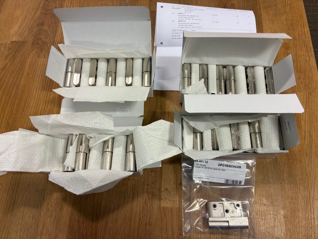 OK Line Hinges 40 Pieces Sourced & Shipped to a Company in Israel 🇮🇱